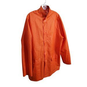 Dur-Abel Size XXL Jacket Waterproof Snap Front Orange Safety Corduroy Collar